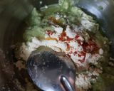 A picture of step 3 of Sprouts moong chila.
