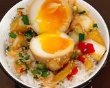 Hình bước làm 3 của món Trứng ngâm tương (Mayak eggs)