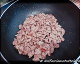 A picture of step 1 of Stuffed Paccheri with Sausage and Porcini Mushrooms.