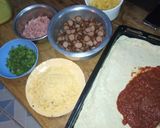 A picture of step 5 of Sausage, ham & pineapple pizza #author marathon.