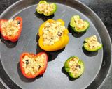 A picture of step 5 of Italian Baked Bell peppers.