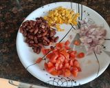 A picture of step 1 of Mango salsa dip with nachos.