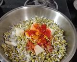 A picture of step 1 of #SM# Sprouted moong usal.