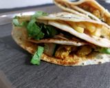 A picture of step 7 of Chicken tortilla wrap.