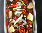 Hình bước làm 5 của món Cá hồi ngâm tương