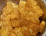 A picture of step 2 of Achaaree  Paneer.