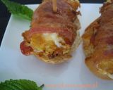 Foto del paso 2 de la receta Pincho de bacon, pimiento del piquillo y queso