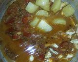 A picture of step 2 of Aloo gobhi sabzi.