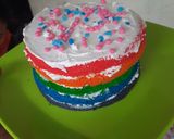 Foto langkah ke 6 dari resep Rainbow Cake alague.