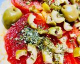 Foto del paso 3 de la receta: 🍅TOMATES🍅FRITOS CON CREMA DE 🌽CHOCLO🌽CREMOSO 🍋ALIMONADA🍋