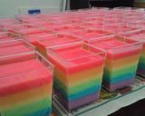 Foto langkah ke 3 dari resep Rainbow Pudding (in cup).
