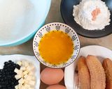 Foto langkah ke 1 dari resep Bolu Panggang Pisang Keju Chocolate Chips.