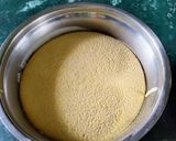 A picture of step 1 of Moong Dal, Veggies Idlis.