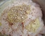 A picture of step 2 of Black pepper chicken.