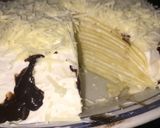 Foto langkah ke 6 dari resep Mile crepes durian keju cokelat#tantanganakhirtahun#masak akhirtahun#.