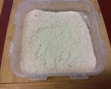 A picture of step 1 of Lee's Smothered Swiss Style Steaks.