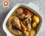 Gambar langkah 10 resipi Ayam Kurma Seekor.