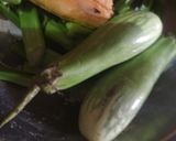 A picture of step 2 of Basella alba sabji.