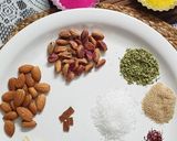 A picture of step 1 of Thandai.