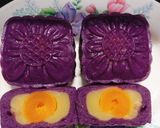 Hình bước làm 3 của món Trung thu khoai tím