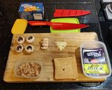 A picture of step 1 of Stuffed Baked Mushrooms.