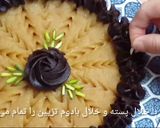 عکس مرحله 8 از دستور حلوا زعفرانی و کاکائویی