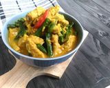 Foto langkah ke 3 dari resep Sayur Santan Tempe Kacang Panjang.