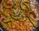 A picture of step 6 of Chilli potatoes.