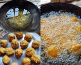 A picture of step 2 of Leftover khichdi pakoda.