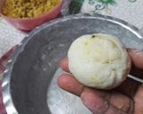 A picture of step 11 of Dal puri.