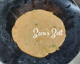 A picture of step 3 of Turnip and Green Peas Parathas.