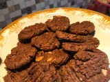 Oat Choco Almond Cookies Teflon (takaran sendok, tanpa oven, tanpa mixer)