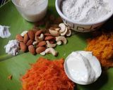 কুমড়ো গাজর কেক রেসিপির ধাপ 1 ছবি