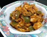 A picture of step 11 of Kadai Paneer.