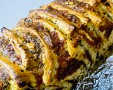 Foto del paso 7 de la receta: PAN 🥖 LIBRO 📚 RELLENO DE QUESO 🧀 Y ALBAHACA 🌿