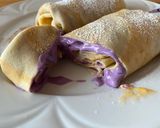 Palacsinta áfonyás túróval recept fázis 3 fotója