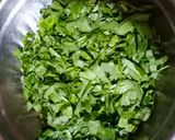 A picture of step 1 of Spinach soup (palak soup).