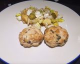 Foto del paso 4 de la receta: Hamburguesas de pavo y albahaca rellenas con queso