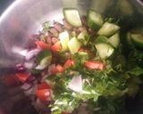 A picture of step 3 of Peanuts chaat.