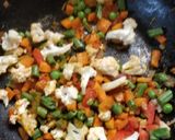 A picture of step 2 of Moong dal stuffed chilla/Crispy warp.