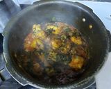 A picture of step 3 of Chicken with fenugreek leaves.