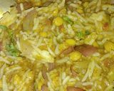 A picture of step 2 of Leftover Dal Chawal.