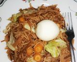 A picture of step 8 of Fried Spaghetti.