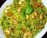 A picture of step 6 of Mint pulao.
