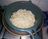 Foto del paso 2 de la receta: Fideos con salchicha 😋, lechosos y deliciosos 🤤😵😍