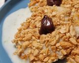 Mogyorókrémes derelye, mogyoró bundában, édes sajtkrémre fektetve (vegán) recept fázis 9 fotója