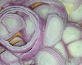 A picture of step 1 of Chilli Onion Rings or Laccha onion.