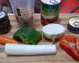 Foto del paso 1 de la receta: Macarrones integrales con tomate, atún y verduras