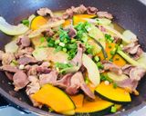 Hình bước làm 5 của món Mề gà Nhật xào đu đủ xanh Việt