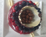Foto del paso 6 de la receta: Pastel de queso con coulis de frutos rojos y mona